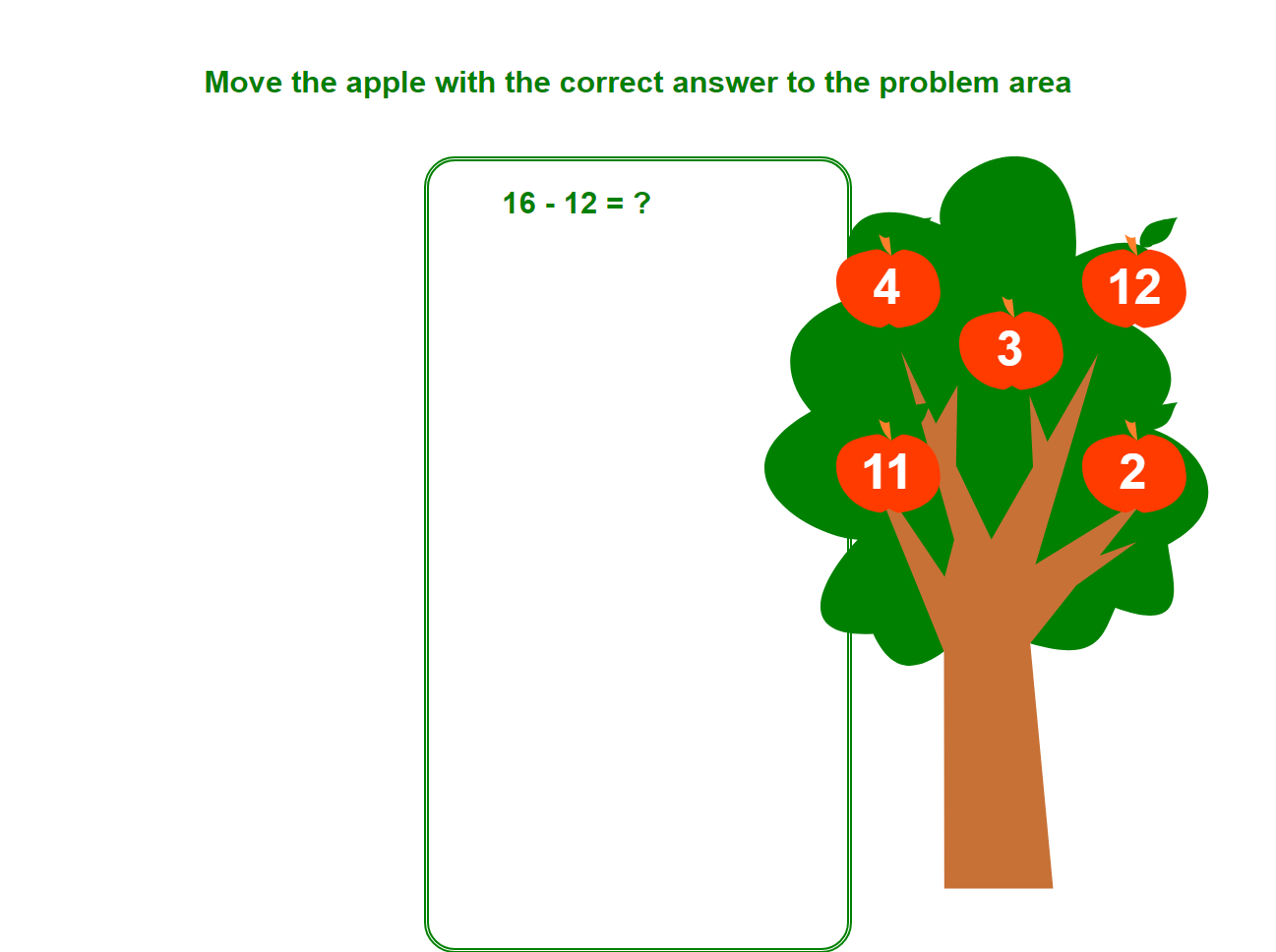 Tree Math game
